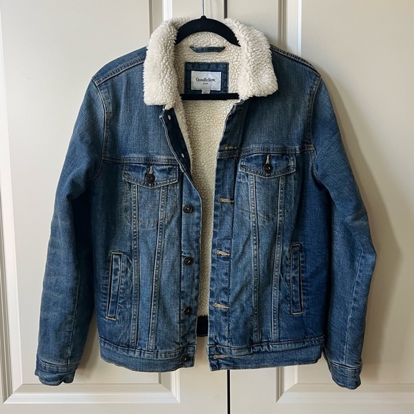 Goodfellow & Co Other - Denim Sherpa winter jacket - Goodfellow & co, size small